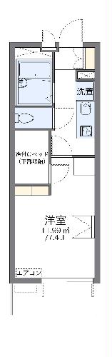 レオパレスビハイントロンチーノの間取り