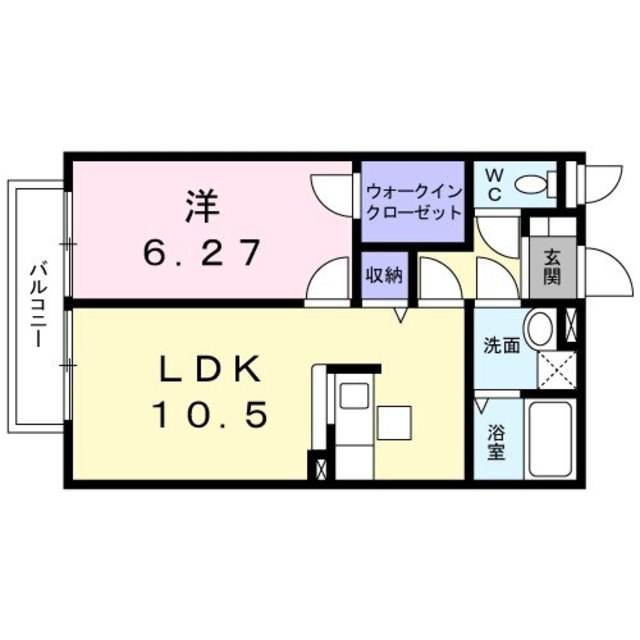 メルヴェイユII番館の間取り