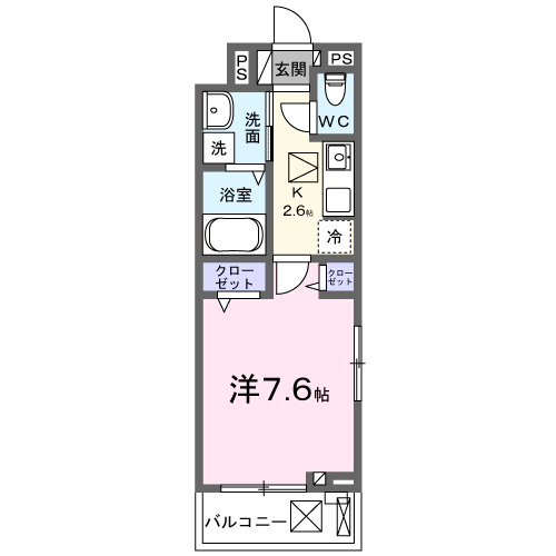 クラール　大島　Ｃの間取り