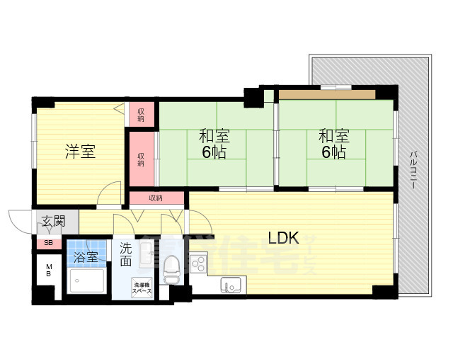 インペリアル花屋敷の間取り