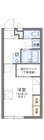 レオパレス由良の間取り