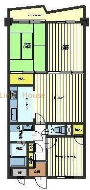 葛飾区鎌倉のマンションの間取り