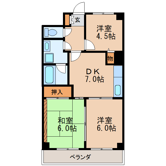 レジデンス泉の間取り