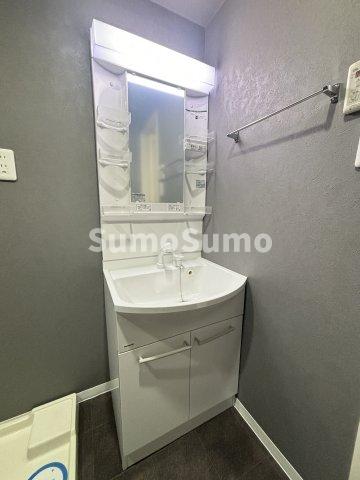 洗面設備　こまごまとしたものを収納できそうですね