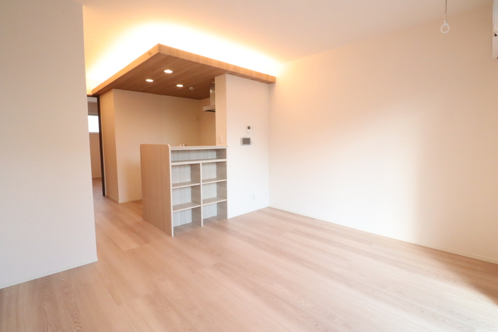 居室・リビング　間接照明のリビング