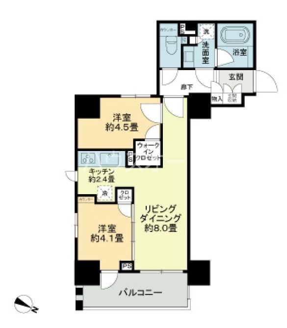 ライオンズ千代田岩本町ミレス_間取り_0