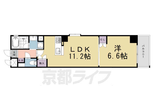べラジオ四条烏丸IIIの間取り写真