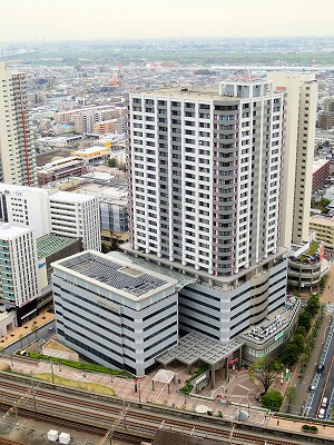 建物外観　分譲賃貸　武蔵浦和駅徒歩１分　管理体制の整った２７階建てタワ