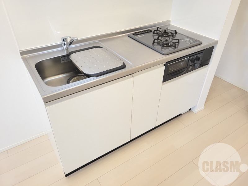 キッチン　２口コンロ＋グリル付きシステムキッチン♪