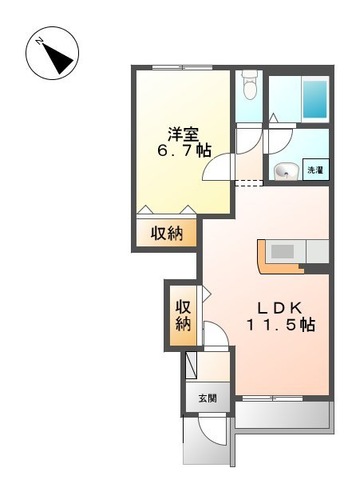 静かで落ち着いた住環境が魅力の間取り