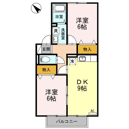 ストークENM　Aの間取り