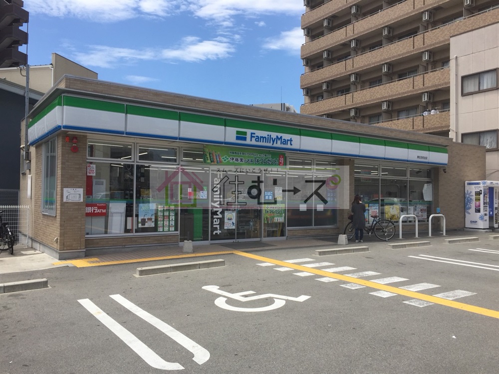 コンビニ　ファミリマート東住吉杭全店（コンビニ）まで218m