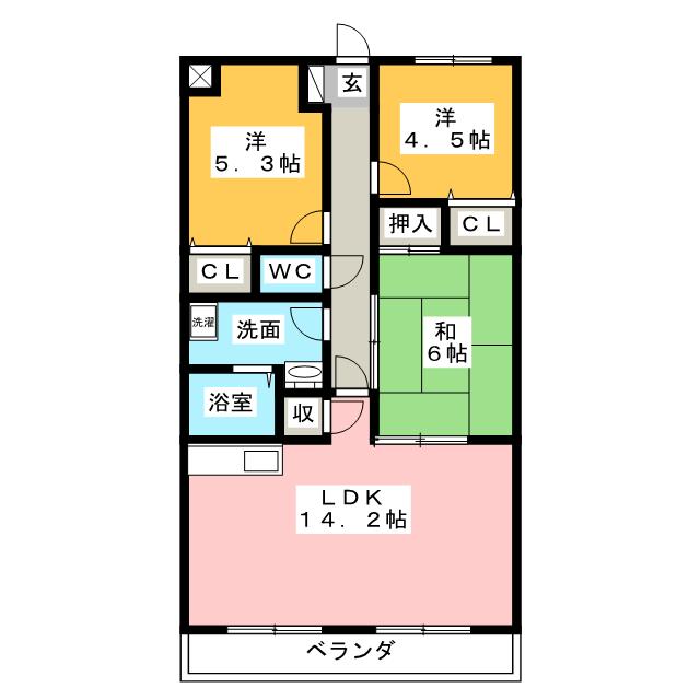 ベント484の間取り写真