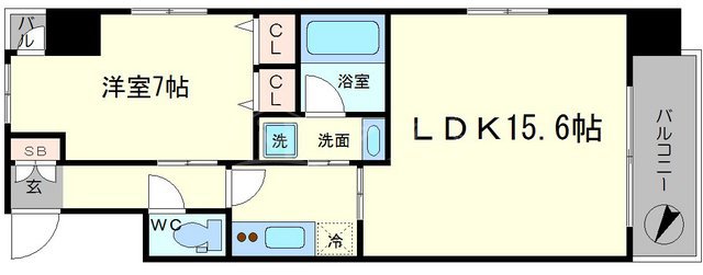 S-RESIDENCE淀屋橋の間取り写真