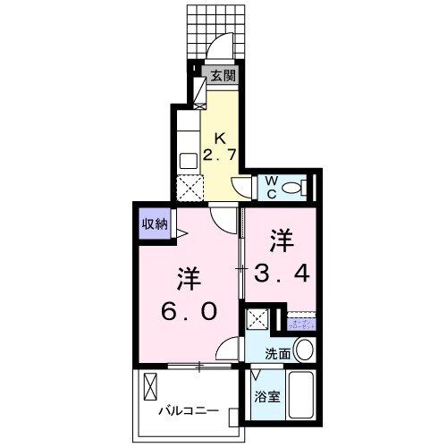 東武宇都宮線 東武宇都宮駅 バス乗車時間：25分 最寄りバス停で下車 徒歩7分 3階建 築14年の間取り写真
