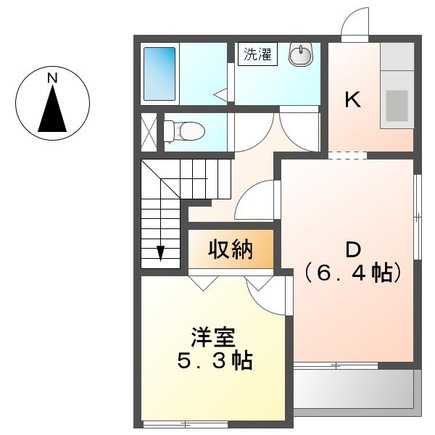 ＪＲ常磐線 水戸駅 バス乗車時間：13分 最寄りバス停で下車 徒歩6分 2階建 築15年の間取り写真