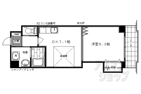 La^Canaの間取り写真
