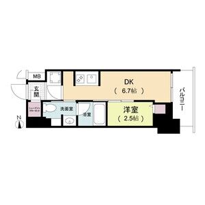 ルネフラッツ松屋町駅前の間取り写真