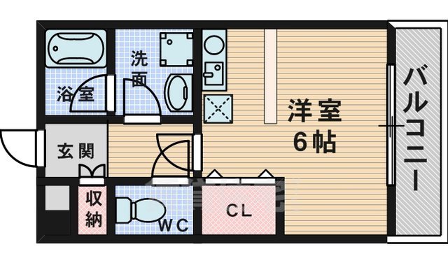 クレール蛍池の間取り写真
