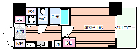 プレサンス梅田北デイズの間取り写真
