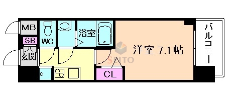 阪神本線 姫島駅 徒歩5分 10階建 築4年の間取り写真