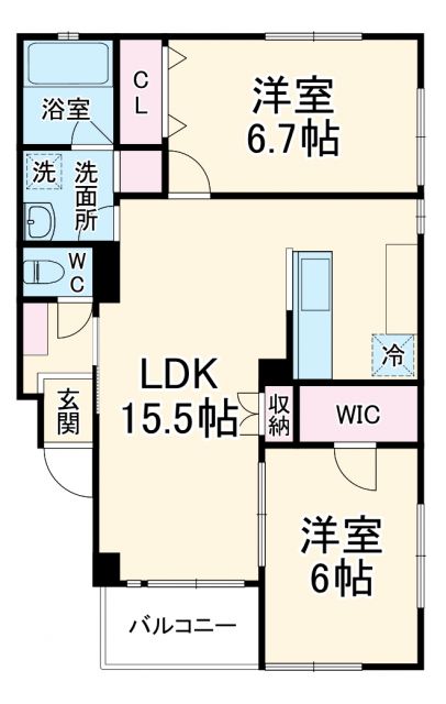 コンフォール横山の間取り写真