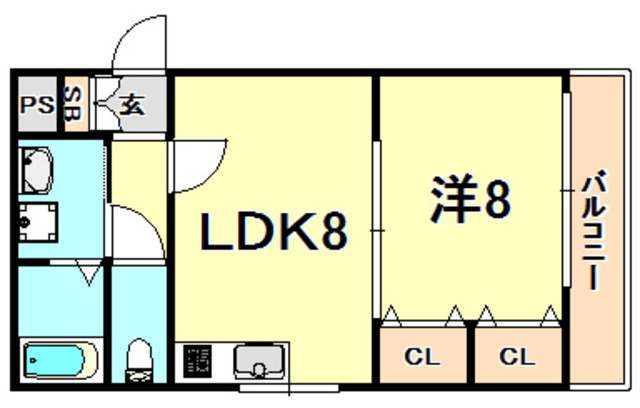 パシフィック神戸桜筋北館の間取り写真