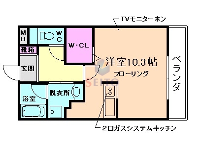 ラトゥール江坂の間取り写真