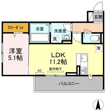 AURALEE 苅田の間取り写真