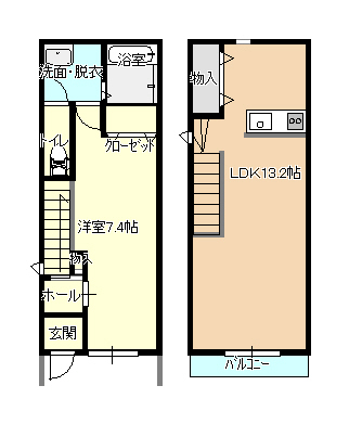 ＪＲ東海道本線 静岡駅 バス乗車時間：21分 最寄りバス停で下車 徒歩3分 2階建 新築の間取り写真