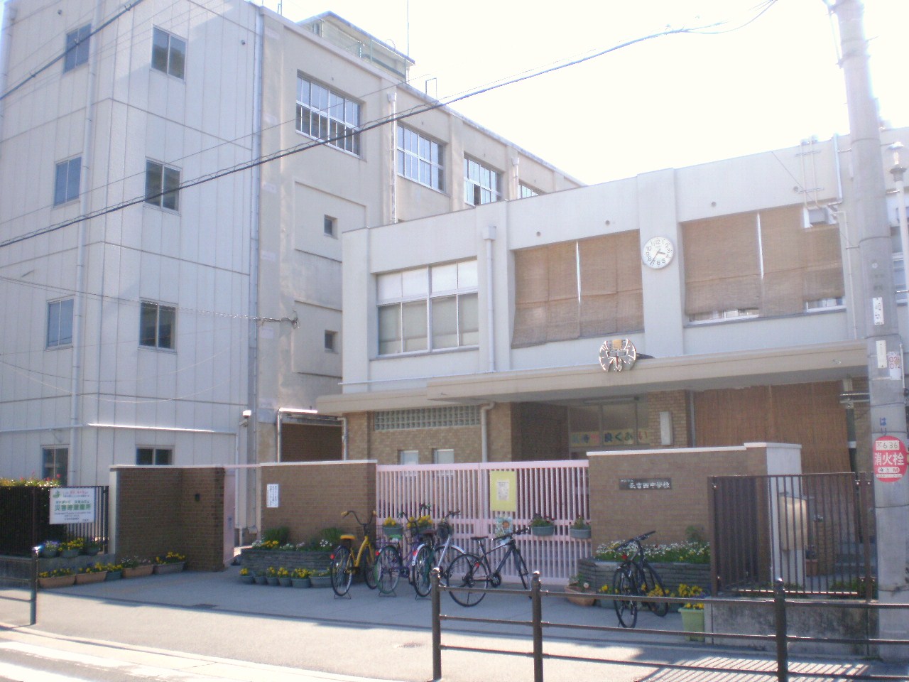 中学校　大阪市立長吉西中学校（中学校）まで1305m