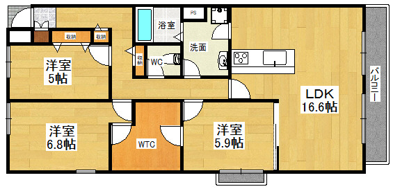 Hill Top津島の間取り