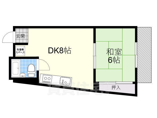 豊中市上新田のマンションの間取り