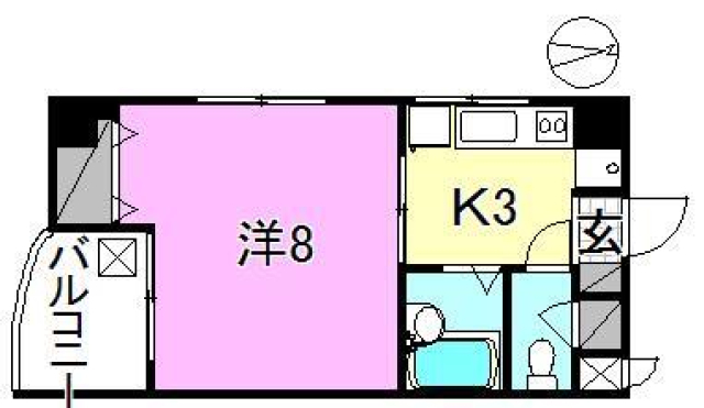 松山市松前町のマンションの間取り