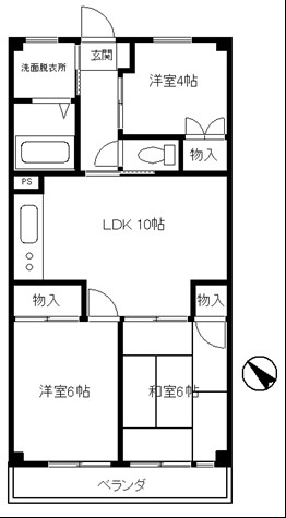 フォレストマンションの間取り