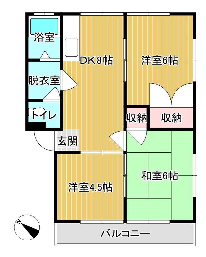 ニュー中丸アパートの間取り