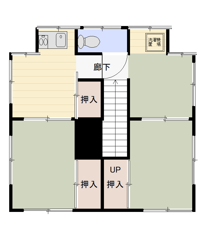 日の丸荘　Ｂ棟の間取り