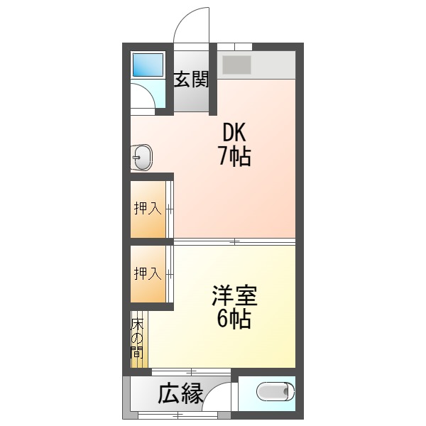 ロイヤルハイツ東大阪の間取り