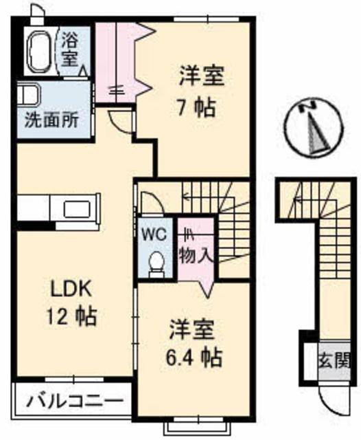 【メゾン　ラグランジュ　Ｃ棟の間取り】