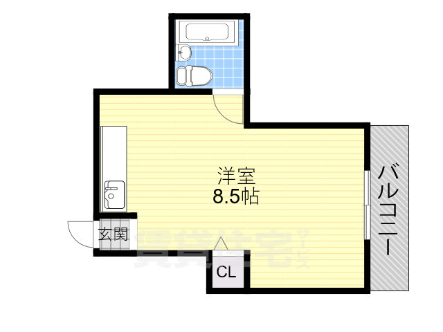 堺市堺区櫛屋町東のマンションの間取り