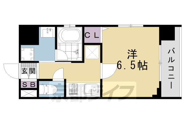 ベラジオ京都七条ウエストの間取り