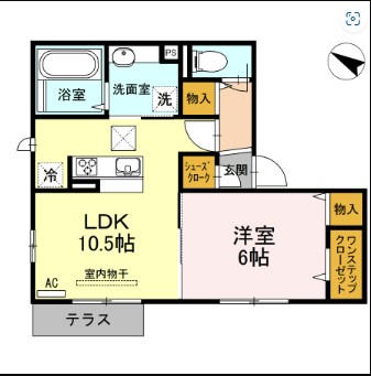 神奈川県川崎市麻生区片平５（アパート）の賃貸物件の間取り