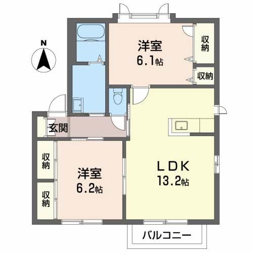 ウエストフィールド　Ｃ棟の間取り