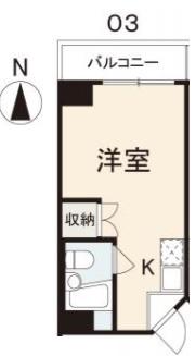 高松市瓦町のマンションの間取り