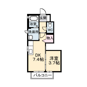 シャーメゾンMAEDA　A棟の間取り