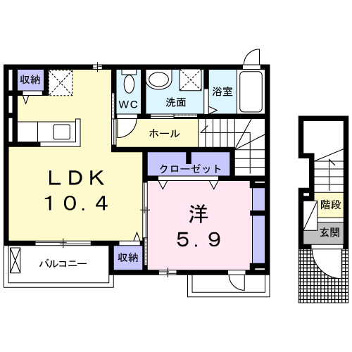 さくらハウスIIの間取り