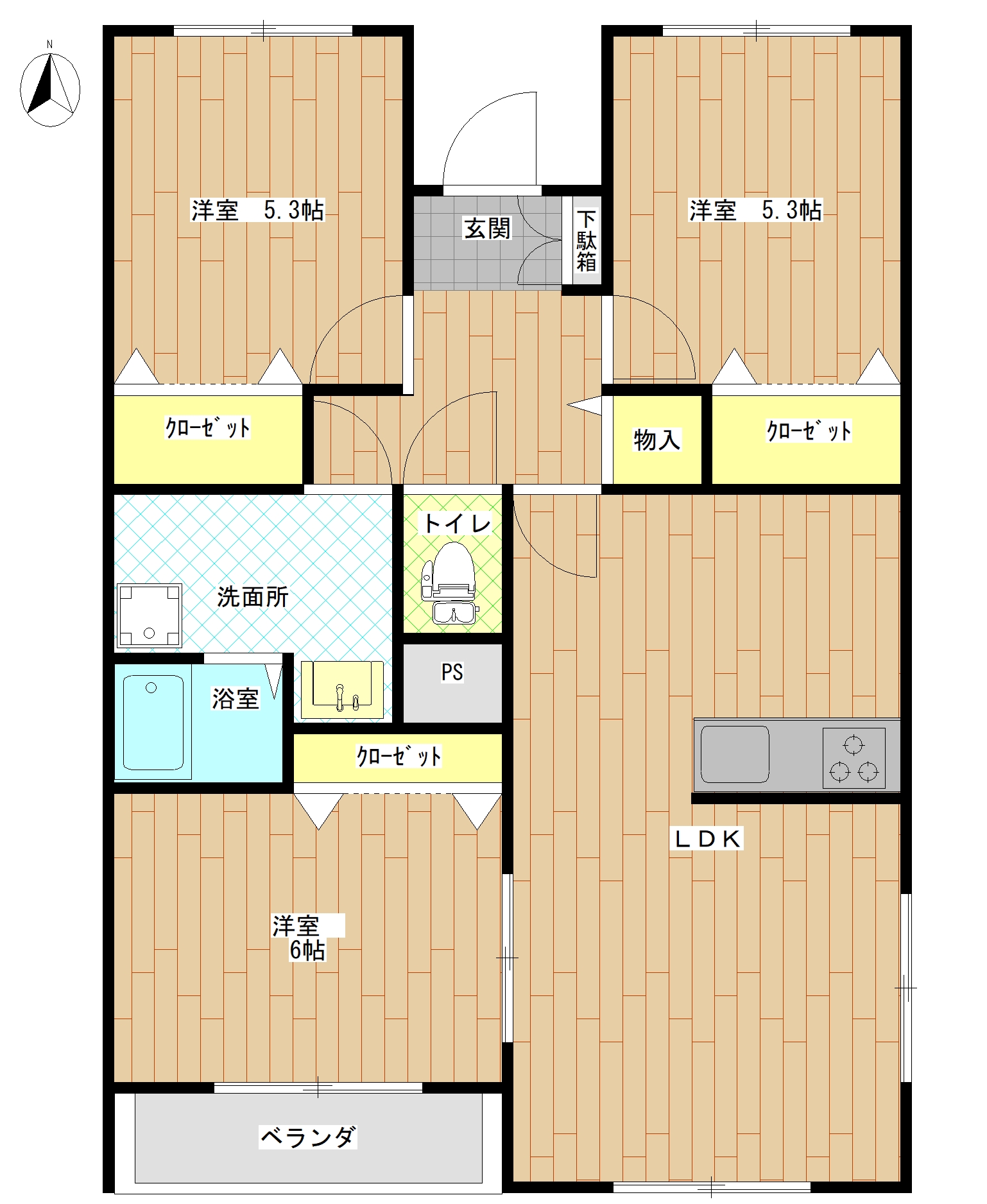 シンセアブリアンの間取り