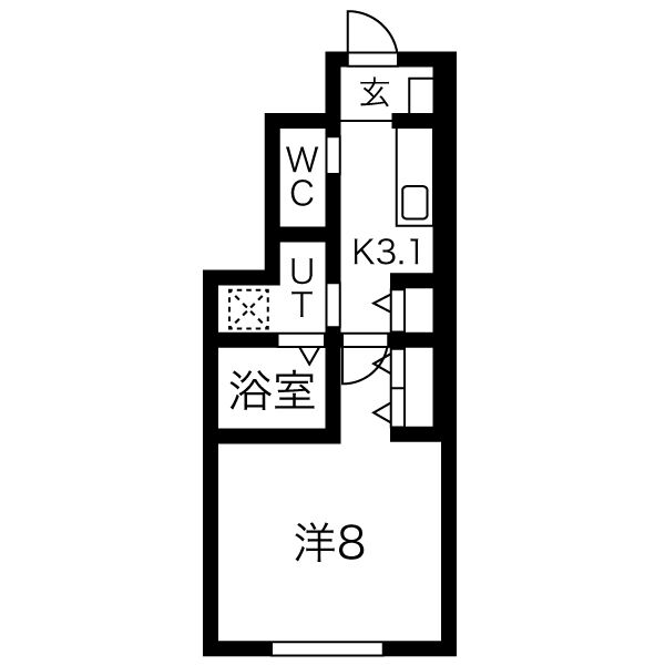 Broadway(ブロードウェイ)Iの間取り