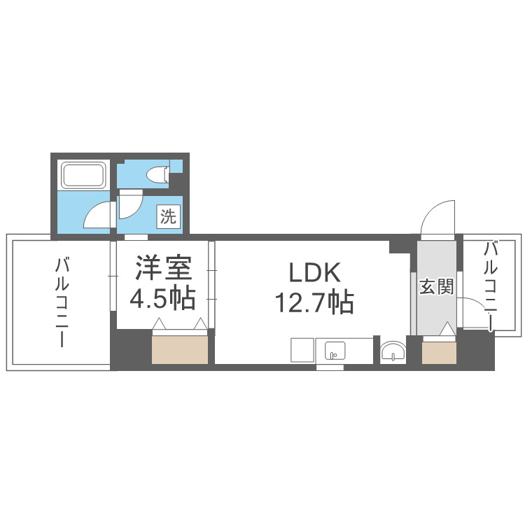 ブリリアントコートクラージュの間取り