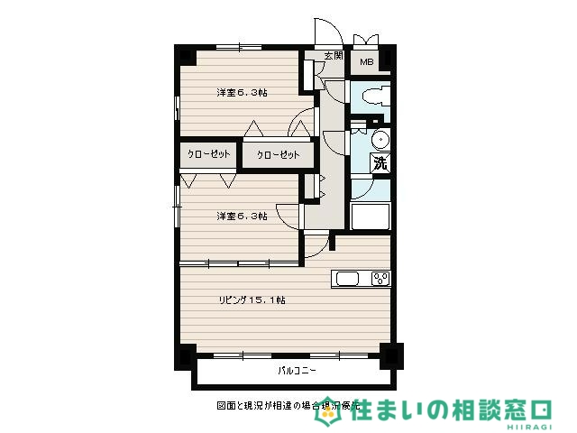 岡崎市板屋町のマンションの間取り